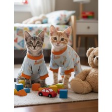 Kemique Meow Cozy Pamuklu Kedi Tulum Pijama