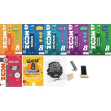 Günay Yayınları 8.sınıf 2025 Baskı Zoom Soru Bankası Tüm Dersler Set+Not Defteri ve Telefon Standı Hediye