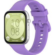 MMP Shop Huawei Watch Fit 3 / Fit 4 / Fit 4 Pro Uyumlu Metal Tokalı Soft Spor Silikon Kordon