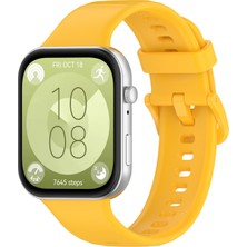 MMP Shop Huawei Watch Fit 3 / Fit 4 / Fit 4 Pro / Fit 5 / Fit 5 Pro Uyumlu Metal Tokalı Soft Spor Silikon Kordon
