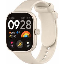 MMP Shop Xiaomi Redmi Watch 4 / 5 / 6 - Mi Band 9 Pro Uyumlu Tokalı Soft Spor Silikon Kordon
