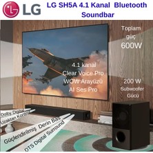 Lg SH5A 4.1 Kanal 600 W Soundbar +Bluetooth Hoparlör Hediye