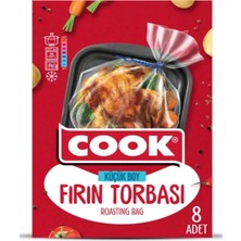 Cook Fırın Torbası - X12 Adet Küçük Boy 25 cm x 38 cm (8 Adet/paket Içi)