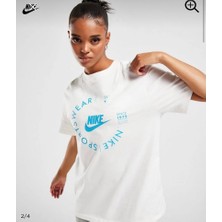 Nike Sportswear Gel-Sport Utility Printed Boyfriend Short-Sleeve Kırık Beyaz Kadın T-Shirt FD4235-030