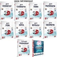 3D Yayınları 2026 Ayt Tüm Süper Soru Bankası Seti+Mega Deneme Hediye!!!
