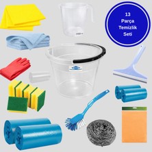 Wespa Mega Temizlik Kovası Seti – 13 Parça | Bez, Sünger, Eldiven, Çöp Torbası