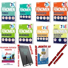 7. Sınıf Fenomen A-B Serisi Çözümlü Soru Bankası Tüm Dersler Seti Güncel Müfredat+3 Adet Hediye