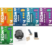 Günay Yayınları 7.sınıf 2025 Baskı Zoom Soru Bankası Mega Seti+Not Defteri ve Telefon Standı Hediye