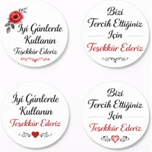 Defu 40 mm Kişiye Özel Teşekkür Etiketi 100 Adet