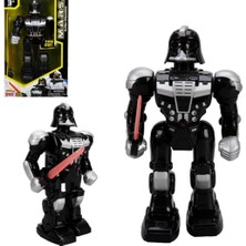 Mavi Su Dünyası Süper Robot Mars Sesli ve Işıklı Siyah Renk 24 cm