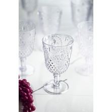 SHN Akrilik Şeffaf Tekli Kadeh & Su Meşrubat Kahve Yanı Bardağı 450 ml ( Cam Değildir )