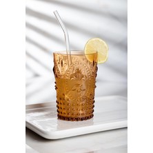 SHN Akrilik Bal Tekli Kısa Bardak & Su Meşrubat Kahve Yanı Bardağı 400 ml ( Cam Değildir )