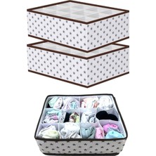 Helen's Home 2'li Kutu Seti Çocuk Odası Dolap Çekmece Içi Çamaşır Çorap Düzenleyici Petek Akordiyon Organizer