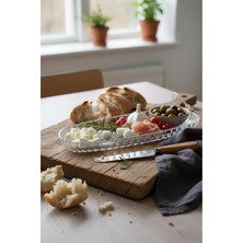 SHN Cam Balık Sırtı Baton Sunum Tabağı 28 cm