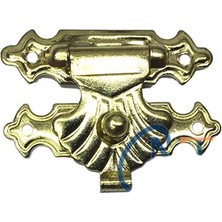 Kutu, Tavla Klipsi, Ön Kilidi No2,5  26X18 Sarı, 1 Adet