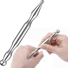 Kurtoğlu Paslanmaz Paslanmaz Akupunktur Kalemi – Profesyonel Nokta Masaj ve Refleks Terapi Aparatı 304 Kalite