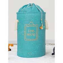 Helen's Home Kirli Sepeti - Oyuncak Sepeti - Organizer Bebek Odası Düzenleyici Torbalı Sepet