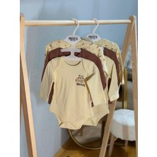 Mini Moda House 3’lü Fındık Baskı Desenli Uzun Kollu Zıbın