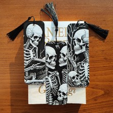 Tia Craft Gotik Iskelet Temalı 3D Kitap Ayracı 3'lü Set | 3D Özel Tasarım