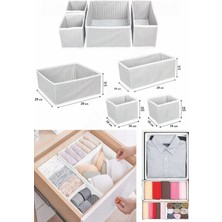 Helen's Home 8li Dolap Içi ve Çekmece Içi Düzenleyici Organizer Giysi, Çorap, Iç Çamaşırı Saklama Kutu Seti