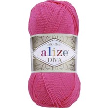 Alize Diva (5 Adet) 561 Fuşya Renk El Örgü Ipliği