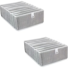 Helen's Home 3 Adet Akordiyon Çekmece Içi Düzenleyici Large, Çorap, Iç Çamaşırı Düzenleyici