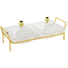 Mikasa Moor Gold Standlı 2li Kapaklı Servis 22X10X9CM P350.824688