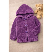 Sınırlı Sayıda El Örgüsü Kapüşonlu Çocuk Hırkası