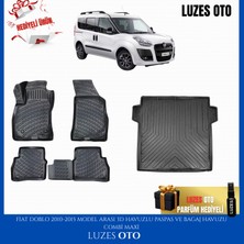 Rizline Fiat Doblo 3D Havuzlu Paspas ve Bagaj Havuzu Combi Maxi 2011 Model Uyumlu
