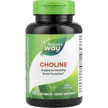 Nature’s Way Nature's Way Choline 500mg (Kolin Nörotransmitter Brain Health) 100 Tablet  Usa Version