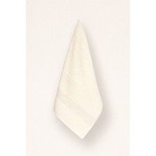 Ellaline 3'lü El Yüz Havlu Seti %100 Pamuk Sertifikalı Baş Havlusu | Mutfak | Çeyizlik 50X90CM Krem