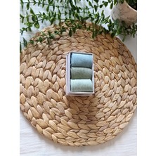 Organik Pamuk 3'lü Kutulu Premium Yenidoğan Zemze Bebek Çorabı