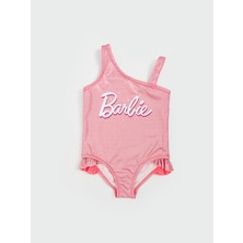Lc Waikiki Yeni Sezon Barbie Baskılı Kız Çocuk Mayo