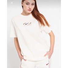 Nike Sportswear Swoosh Printed Boyfriend Short-Sleeve Kadın T-Shirt FQ8817-133