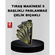 Epilons 5’i 1 Arada Şarjlı Erkek Bakım Seti LED Göstergeli ve Suya Dayanıklı