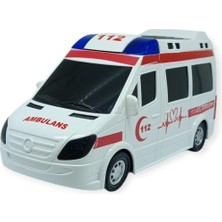 Bilfold Ambulans Sesli Işıklı Pilli Yerde Gezen