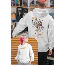 Fuddy Moda Oversize Zeus Nami Sırt Baskılı Kapüşonlu Sweatshirt, Unisex One Piece Temalı Anime Hoodie