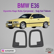 AutoPit 3D Bmw E36 Uyumlu Kapı Kolu Çerçevesi - Sağ Sol Takım