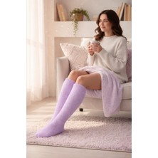 Be Active Wellsoft Peluş Diz Üstü Ev Çorabı | Çift Taraflı Ultra Yumuşak Uyku & Panduf Çorap