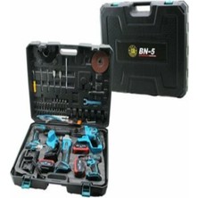 Bn-5 (5pcs) Elektrikli Alet Set Şarjlı Matkap Hilti Taşlama Somun Sökme Dal Budama Testere