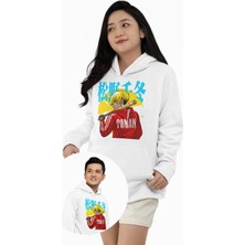 Fuddy Moda Unisex Toman Baskılı Kapüşonlu Sweatshirt, Oversize Tokyo Revengers Anime Temalı Hoodie