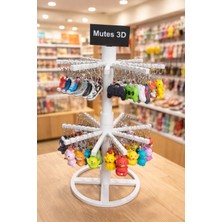 3D 2 Kat Beyaz Anahtarlık STANDI-1307