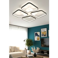Ece Aydınlatma Marcel 3 Renk Işıklı Plafonyer Modern LED Avize