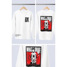 Fuddy Moda Unisex Shikamaru Nara Sırt Baskılı Kapüşonsuz Sweatshirt, Oversize Anime Temalı Naruto Sweatshirt