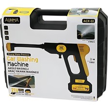 Acr-02 - 19.000RPM, 21V 13.000MAH Çift Bataryalı 0.8bar, Akülü Basınçlı Araç Yıkama Makinesi