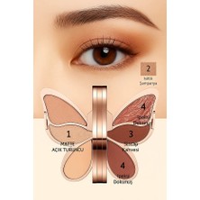 Agag Kelebek 6’lı Far Paleti – Nude & Işıltılı Tonlar – Yüksek Pigment – Kalıcı