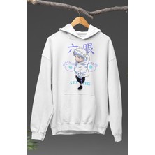 Fuddy Moda Unisex Jujutsu Kaisen Yuji Itadori Baskılı Kapüşonlu Sweatshirt, Oversize Jjk Anime Temalı Hoodie