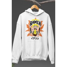 Fuddy Moda Unisex Naruto Ramen Baskılı Kapüşonlu Sweatshirt, Oversize Naruto Anime Temalı Hoodie