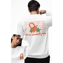 Fuddy Moda Unisex Oversize Taylor Swift In My Showgirl Era Sırt Baskılı Bisiklet Yaka Kapüşonsuz Sweatshirt