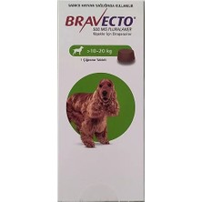 Bravectoo 10-20 kg Köpekler Için Tablet- STT:2027